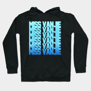 Miss Vanjie! (2) - Sky Blue Gradient (blue 1) Hoodie